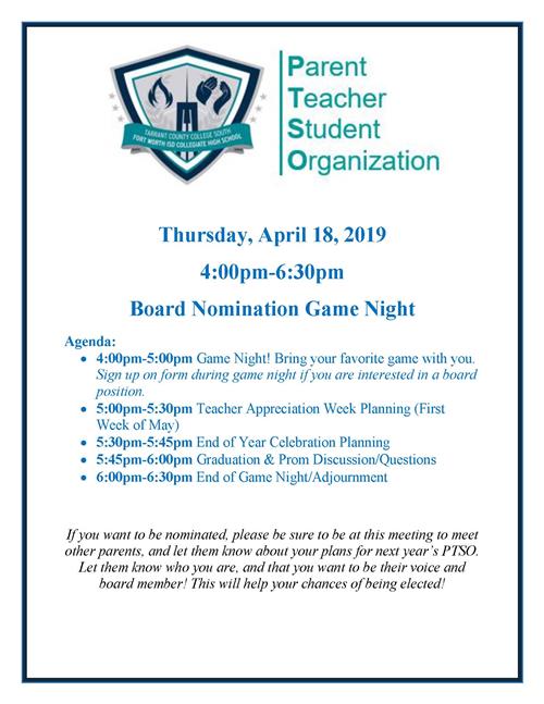 PTSO April 18 Flyer